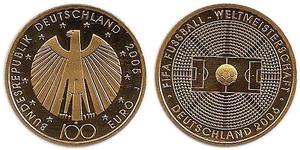 100 Euro Bundesrepublik Deutschland  (1990 - ) Gold 