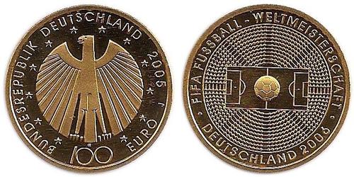100 Euro Bundesrepublik Deutschland  (1990 - ) Gold 