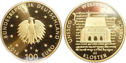 100 Euro Bundesrepublik Deutschland  (1990 - ) Gold 