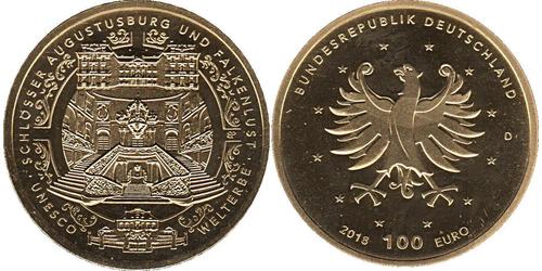 100 Euro Bundesrepublik Deutschland  (1990 - ) Gold 