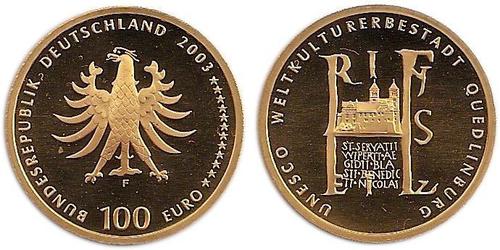 100 Euro Bundesrepublik Deutschland  (1990 - ) Gold 