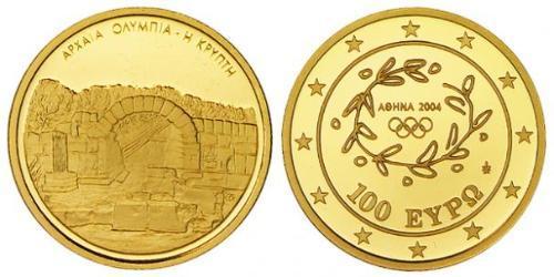 100 Euro Repubblica Ellenica (1974 - ) Oro 