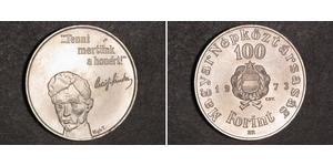 100 Forint Hongrie Argent 