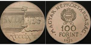 100 Forint République populaire de Hongrie (1949 - 1989) Argent 