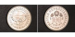 100 Forint République populaire de Hongrie (1949 - 1989) Argent 