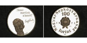 100 Forint Ungheria Argento 