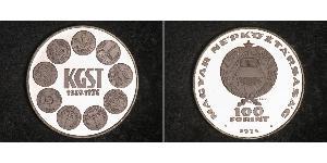 100 Forint Ungheria Argento 