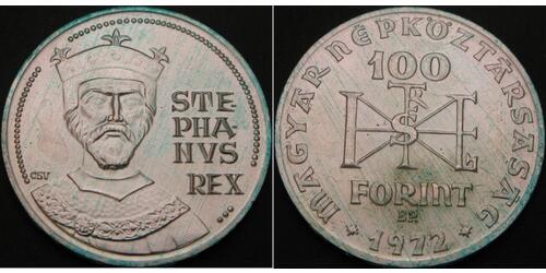 100 Forint Ungheria Argento 
