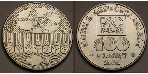 100 Forint Ungheria Nichel 