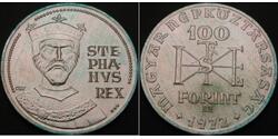100 Forint Hungría Plata 