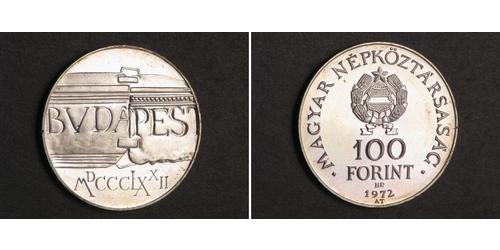 100 Forint República Popular de Hungría (1949 - 1989) Plata 