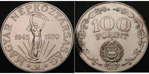 100 Forint Ungarn Silber 
