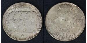 100 Franc Belgique Argent 