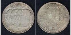 100 Franc Belgio Argento 