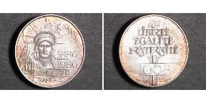 100 Franc Quinta Repubblica francese (1958 - ) Argento 