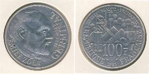 100 Franc Quinta Repubblica francese (1958 - ) Argento 