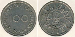 100 Franc  Copper/Nickel 