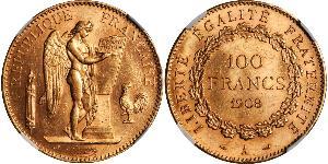 100 Franc Erste Französische Republik  (1792-1804) Gold 