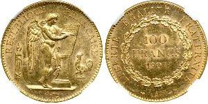 100 Franc Erste Französische Republik  (1792-1804) Gold 