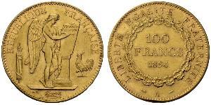 100 Franc French First Republic (1792-1804) Gold 