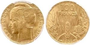 100 Franc French Third Republic (1870-1940)  Gold 