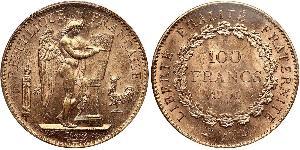 100 Franc French Third Republic (1870-1940)  Gold 