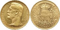 100 Franc Monaco Gold Albert I, Prince of Monaco (1848 - 1922)