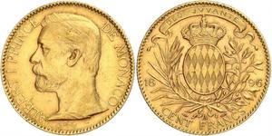 100 Franc Monaco Gold Albert I, Prince of Monaco (1848 - 1922)