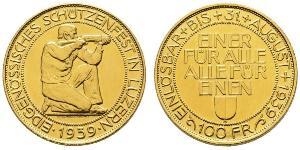 100 Franc Schweiz Gold 