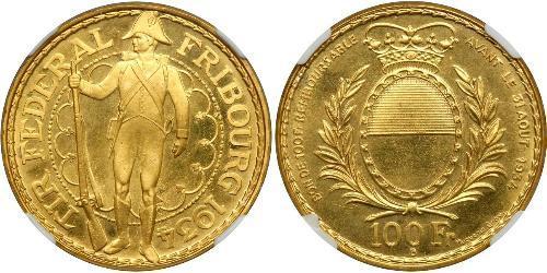 100 Franc Schweiz Gold 