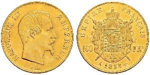 100 Franc Second French Empire (1852-1870) Gold Napoleon III (1808-1873)