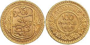 100 Franc Tunesien Gold 