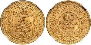 100 Franc Tunisia Gold 