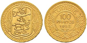 100 Franc Tunisia Gold 