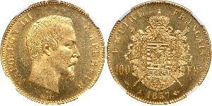 100 Franc Zweites Kaiserreich (1852-1870) Gold Napoleon III (1808-1873)