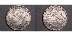 100 Franc Monaco (1297 - ) Kupfer/Nickel Rainier III. (Monaco)