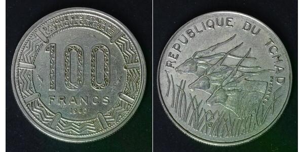 100 Franc Chad (1960 - ) Nickel 
