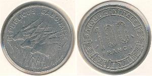 100 Franc Gabon (1960 - ) Níquel 