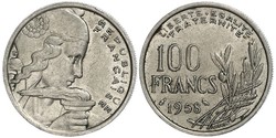 100 Franc Cuarta República francesa (1946-1958) Níquel/Cobre 