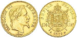100 Franc Second Empire (1852-1870) Or Napoleon III (1808-1873)