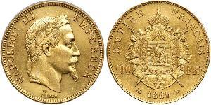 100 Franc Second Empire (1852-1870) Or Napoleon III (1808-1873)