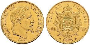 100 Franc Second Empire (1852-1870) Or Napoleon III (1808-1873)
