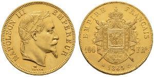 100 Franc Second Empire (1852-1870) Or Napoleon III (1808-1873)
