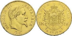 100 Franc Second Empire (1852-1870) Or Napoleon III (1808-1873)