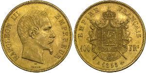 100 Franc Second Empire (1852-1870) Or Napoleon III (1808-1873)