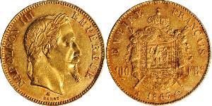 100 Franc Second Empire (1852-1870) Or Napoleon III (1808-1873)