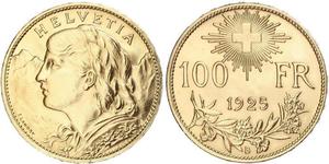 100 Franc Suisse Or 
