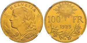 100 Franc Suisse Or 