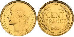 100 Franc Troisième République (1870-1940)  Or 