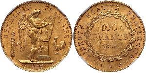 100 Franc Troisième République (1870-1940)  Or 